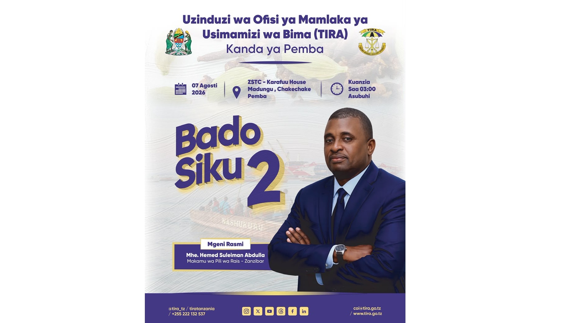 Bima kila Kona: Tunazindua Ofisi ya TIRA Pemba