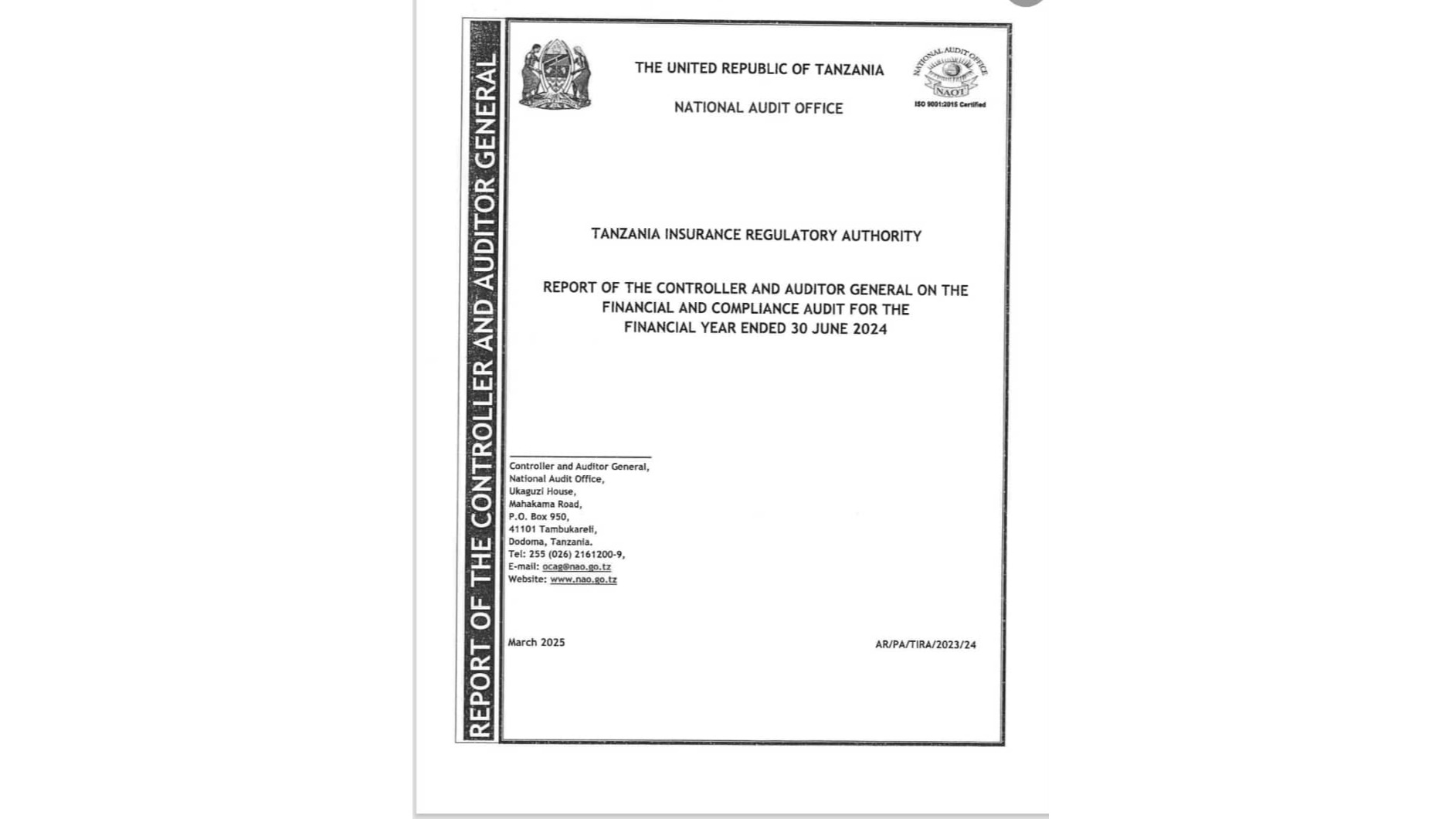 TIRA Audited Financials 2023/2024